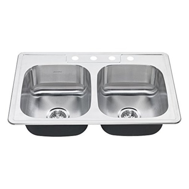 american standard 20db.8332284s.075 colony top mount 33x22 double bowl
