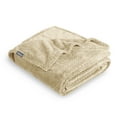 thumbnail image 1 of Bare Home Couverture Texturée en Molleton Microplush - 300 G/m2 - Micro-Polaire Duveteuse - Douce et Moelleuse - Grand Lit/queen, Oyster, 1 of 6