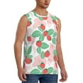 thumbnail image 2 of Kdxio Strawberry for Men's Muscle T-shirt,Sleeveless for Workout Running Athletic Gym Lounge Casual, 2 of 7