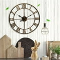 thumbnail image 6 of (1 set) Wrought iron wall clock-gold, 6 of 7