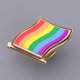 thumbnail image 5 of Bandera Del Iris Insignia de Metal Pin- Símbolo Del Orgullo de La Diversidad Lesbiana Hugo Insignia de pines de arco iris, 5 of 10