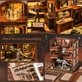 thumbnail image 2 of Book Nooks for Adults - Dinosaur Museum Theme 3D Wooden Puzzle Kit | Miniature Dollhouse | Home Bookshelf Decor Gift, 2 of 8