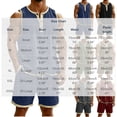 thumbnail image 3 of KeShDi Men's 4x Satin Pajama Shorts Set Men's Solid Color Sleeveless Round Neck T-shirt Elastic Waist Drawstring Shorts Linen Set Navy M, 3 of 8