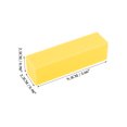 thumbnail image 4 of Unique Bargains 10 Pcs Comfortable Rectangle Nail Buffers for DIY Yellow, 4 of 6