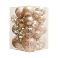 thumbnail image 2 of Kbndieu Christmas Balls Ornaments for Xmas Tree, 30Pcs Rose Gold Shatterproof Christmas Tree Decorations Set Plastic Xmas Hanging Balls for Wreath Garland Holiday Indoor Party, 2 of 6