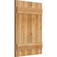 thumbnail image 2 of 21 1/2"W X 30"H Timbercraft Four 5 3/8" Boards Joined Board-N-Batten Shutters, Rough Sawn Western Red Cedar (Per Pair), 2 of 13