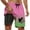 Pink, variant on Mens Board Shorts with liner 5 Inch Quick Dry Swim Trunks Beach Lightweight Breathable Boxer Shorts Summer Green S