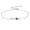 Garnet, variant on Infinity Heart Birthstone Bracelet for Women 925 Sterling Silver Bracelet Jewelry Gifts for Mother Wife Girlfriend Her
