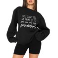 thumbnail image 2 of Vedolay Zip Up Hoodies for Women Women Half Zip Cropped Sweatshirt Casual Rib Knit Pullover 2023 Fall Clothes,Black XL, 2 of 4