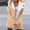 Beige, variant on Azrian Winter Warm Composite Plush Button Lapels Jacket Outwear Coat Women's Winter Plus Size Warm Parka Coat with Hood