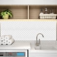 thumbnail image 3 of Upgrade Self Adhesive White Arabesque Vinyl Wall Tlie Lantern Peel and Stick Backsplash-10 Sheet, 3 of 6