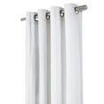 thumbnail image 4 of Habitat Harmony Grommet Curtain Panel Window Dressing 52 x 63 in White, 4 of 5