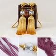thumbnail image 2 of 2×Luxury Curtain Holdbacks Rope Tie Backs Tassel Tiebacks Beaded Ball Decor Pair, 2 of 5