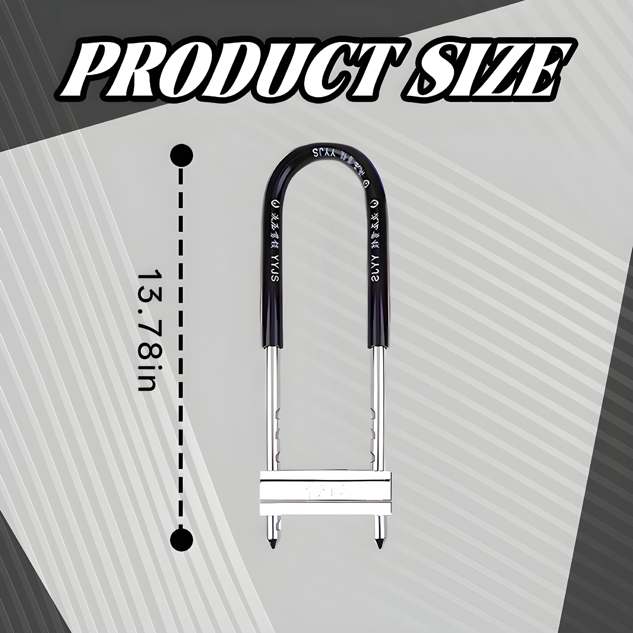 LADYGYM 2026 New Bike Lock,13.78" U Lock Bike,U Bicycle Lock Bike Locks for Bike,Garage,Home,Park,2.87Lb