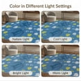 thumbnail image 7 of ODIKA 4'x6' Washable Area Rug Ocean Nautical Map Compass Coral Border Vintage Wave Reef Turtle Flowing Dynamic for Bedroom, Reading Nook, Pet Friendly & Non-Shedding, 7 of 7