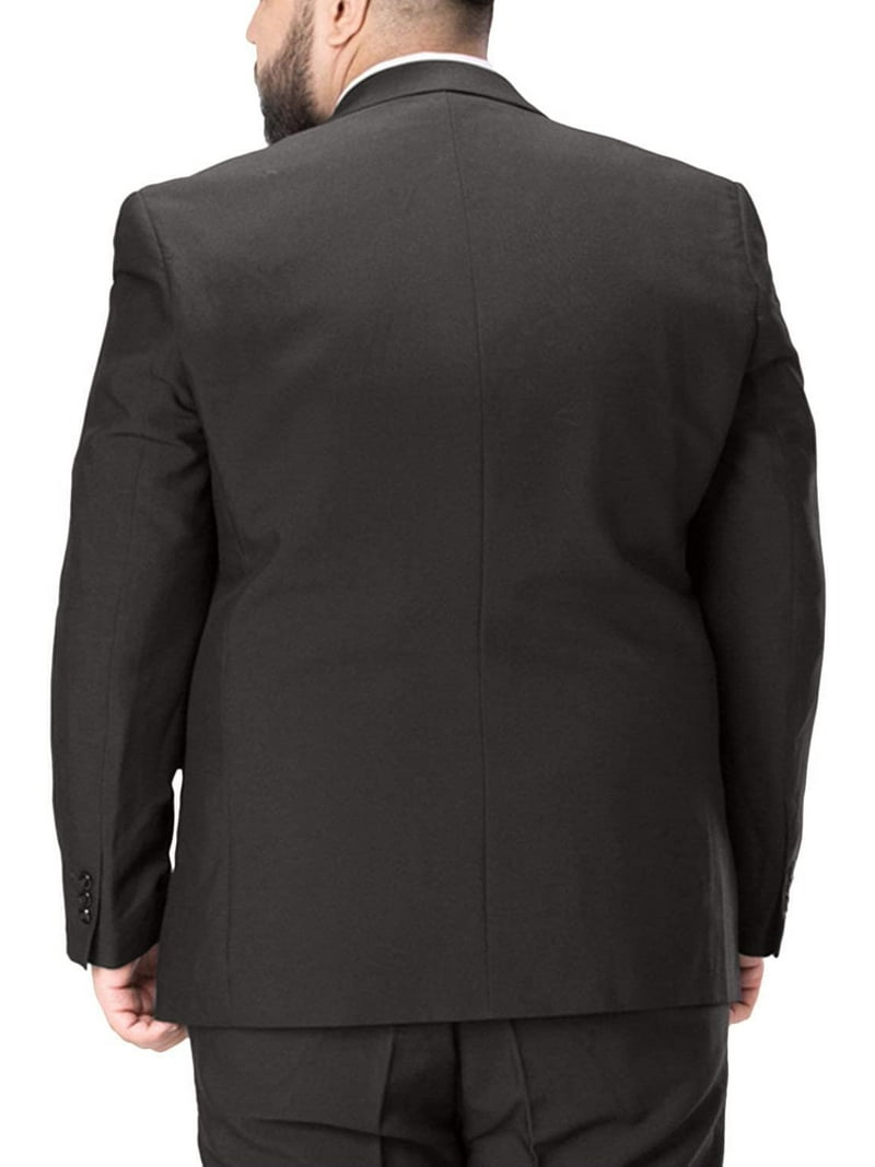 MOSEDOU Men's 3Pcs Plus Size Oversized Solid Suit Set - Jacket