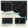 thumbnail image 2 of WDZS 40 Gallon Deck Box Outdoor Storage Box Waterproof for Patio, Large Outdoor Storage Bench Lockable for Outside (Black, 40 Gallon), 2 of 7