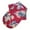 Red, variant on Hawaiian Style Pet T-Shirt for Small Puppies Cats, Breathable Chiffon Dog Shirt with Floral Pineapple Print, Summer Beach Clothes, Sun Protection, Button Closure