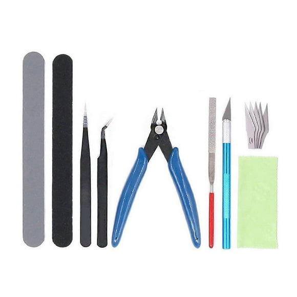 Professional Model Tools Kit Portable Moddeler Tool Set with Storage Box Multupurpose Model Fixing Repair Tool
