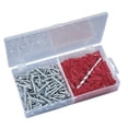 thumbnail image 1 of Ideal 90-053 Flange-Type Plastic Anchor Kit Contents: (100) #10-12x1-, 1 of 1