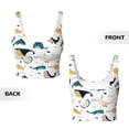 thumbnail image 5 of Lsque Cute Whale Printed Women'S Sports Bra, Compression, Moisture Wicking, High-Impact Sports Bra For Women,Supportive sports bra-XX-Large, 5 of 9