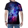 thumbnail image 5 of XIAOCHA Men's Cosmic Graphic Tee Crew Neck Short Sleeve T Shirt Breathable Trendy Casual Wear Top, 5 of 5