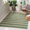 thumbnail image 2 of SAFAVIEH Striped Kilim Zaman Striped Area Rug, Green/Natural, 5' x 8', 2 of 11