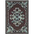 thumbnail image 2 of Safavieh DuraRug 8' Round Hand Hooked Rug in Chocolate, 2 of 7