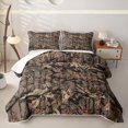 thumbnail image 2 of Erosebridal Brown Rustic Branch Twin Quilt Set for Women Men, Camo Plant Print Twin Coverlet Set, 2 Pieces, 2 of 7
