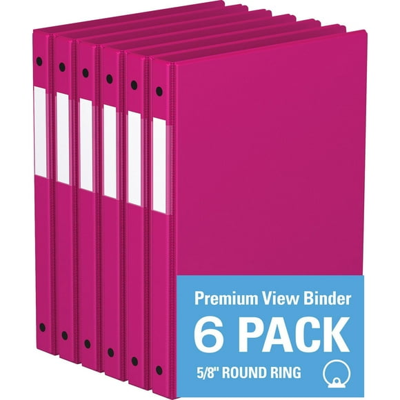 Super économie, Reliure à anneaux ronds 5/8 po, paquet de 6