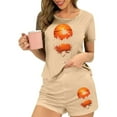 thumbnail image 5 of Censtreet Women's Pajama Sets Halloween Short Sleeve Pjs 2 Piece Top and Shorts Sleepwear Comfy Soft Lounge Sets S-XL, 5 of 7