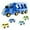 Blue, variant on Toddler Car Toys for 3 4 5 Years Old Construction Transport Truck with 4 Pack Small Pull Back Construction Vehicles Friction Power Cars Christmas Birthday Gifts for Kids Boys Girls