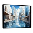 thumbnail image 2 of Designart "Towers Skyward Euphony III" Architecture Floater Framed Wall Art Print, 2 of 7