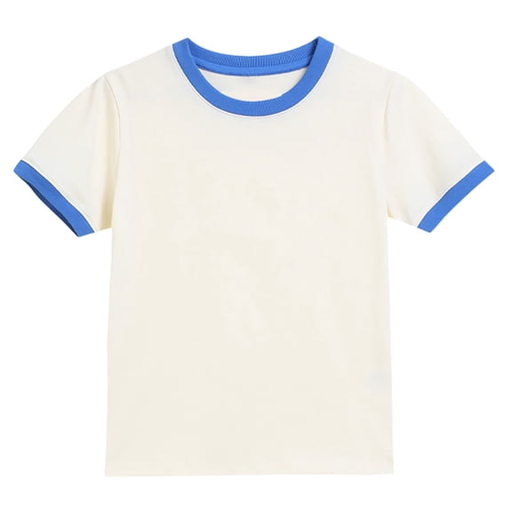 EnJoCho Kids Casual Active T-Shirt Cotton Round Neck Short Sleeve Basic Tops Youth Teen Comfy Soft Workout Shirt Sport Play Training Gym Class