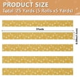thumbnail image 3 of 5 Rolls Christmas Ribbon 1.5 inch Wide Decorative Ribbon for Gift Wrapping and Holiday Decorations Honey Jars and Bees Pattern, 3 of 7