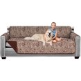 thumbnail image 1 of Original Patent Pending Reversible X-Large Oversized Sofa Protector for Seat Width to 78 Inch, Furniture Slipcover, 2 Inch Strap, Couch Slip Cover Throw for Pet Dogs, Sofa, Dog Chocolate, 1 of 8