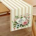 thumbnail image 2 of Day Table Runner Letters Flowers Festive Atmosphere Decorative Tablecloth Table Runner, 2 of 5