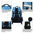 thumbnail image 4 of FORMRS Kids School Backpack Elementary Student Unisex Travel Bookbag with Reflective Stripes, Blue Bears, 4 of 7