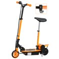 thumbnail image 1 of Soozier Trottinette Électrique Pliable avec Siège pour Enfants de 6 à 14 Ans, Orange, 1 of 10