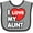 Heather and Black, variant on Inktastic I Love My Aunt Boys or Girls Baby Bib