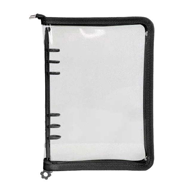 Joyería de almacenamiento de viaje Pendientes de almacenamiento transparente joyería libro de almacenamiento adecuado para los pendientes collares anillos con bolsa de PVC joyería bolsa con cremallera
