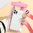 thumbnail image 3 of Funda impermeable para teléfono móvil sencilla con cordón luminoso universal para pantalla táctil, funda protectora para teléfono móvil para natación y buceo, 3 of 4