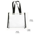 thumbnail image 4 of YIEMEEN Clear Tote Bag with Handles Transparent See Through for Work Sports Games Clear Tote Bags with Handle for Shoes Clothing Party Shopping Bag, 4 of 8