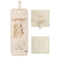 thumbnail image 1 of Estuche organizador de viaje para joyas BAGSMART Roll, plegable, color beige, 1 of 7
