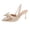 Gold, variant on Women Glitter Fabric Bow Slingback Heels Pointed Toe Comfortable Footwear For Party Daily Casual Outdoor Activities