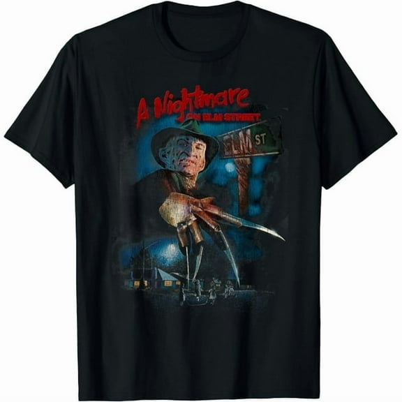 100% cotton tshirts men tee A Nightmare On Elm Street Freddy Poster Fade T-Shirt