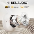 thumbnail image 3 of Auriculares Bluetooth QCY H3 ANC para colocar sobre las orejas con micrófono 60H, color blanco, 3 of 9