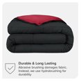 thumbnail image 4 of Queen Comforter - Reversible Colors - Goose Down Alternative - Ultra-Soft - Premium 1800 Series - All Season Warmth - Bedding Comforter (Queen, Black/Red), 4 of 8