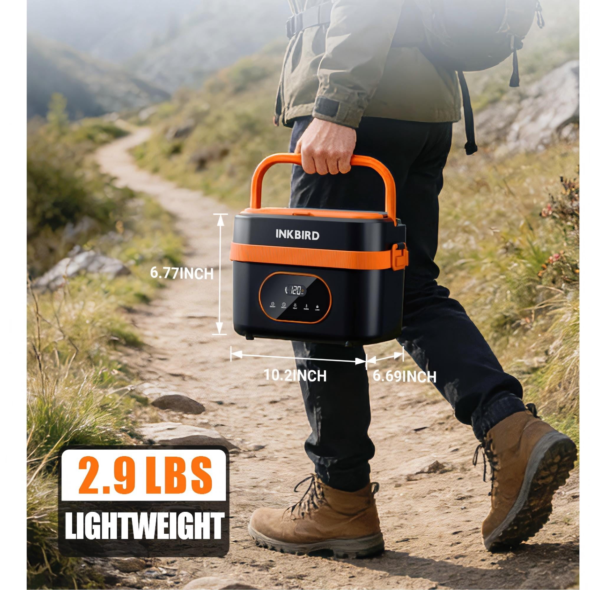 INKBIRD Cordless Electric Lunch Box, Heated Food Warmer with Scheduled Heating, Portable, Dishwasher Safe