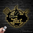 thumbnail image 2 of Handmadetneonsign Custom Name BBQ Metal Wall Art LED Light - Personalized Barbecue Name Sign Home Decor, 2 of 5